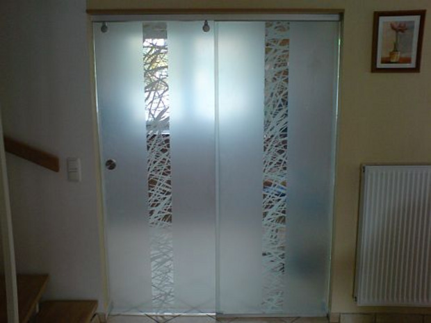 zweiflügelige Glasschiebetür Motion 100