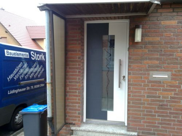 Inotherm Haustür zweifarbig